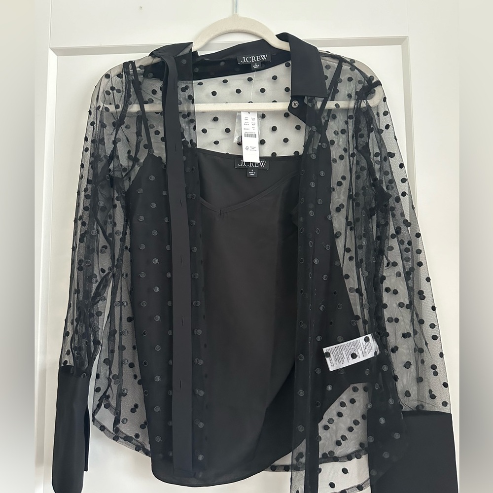 J.crew sheer button up